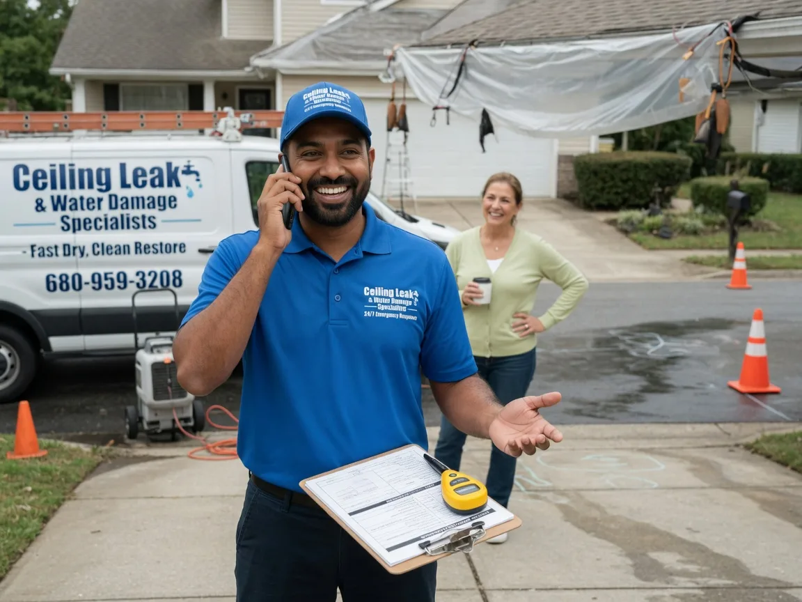 Ceiling Leak Cleanup Tryon, OK FAQs